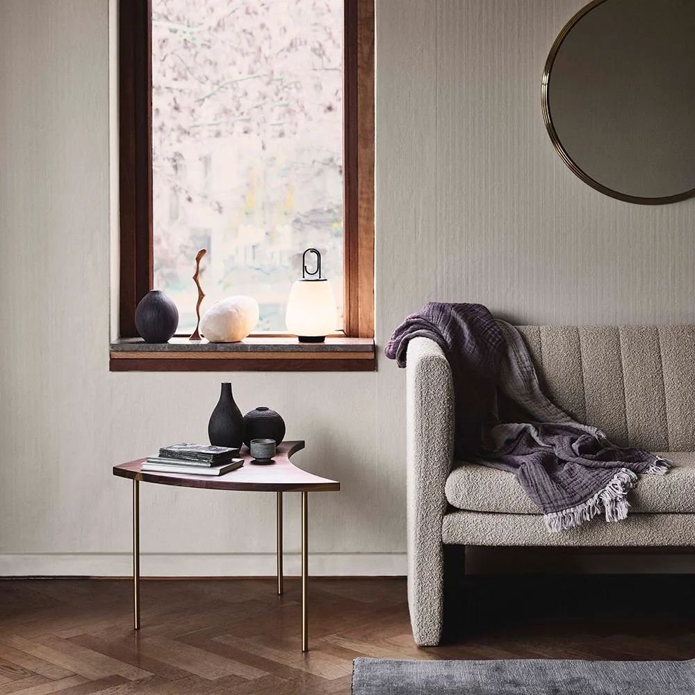 Pinwheel Coffee Table - Walnut, Brass