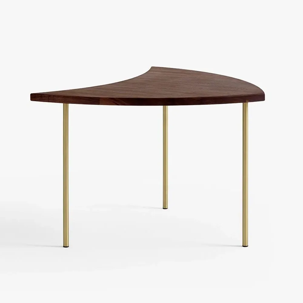 Pinwheel Coffee Table - Walnut, Brass