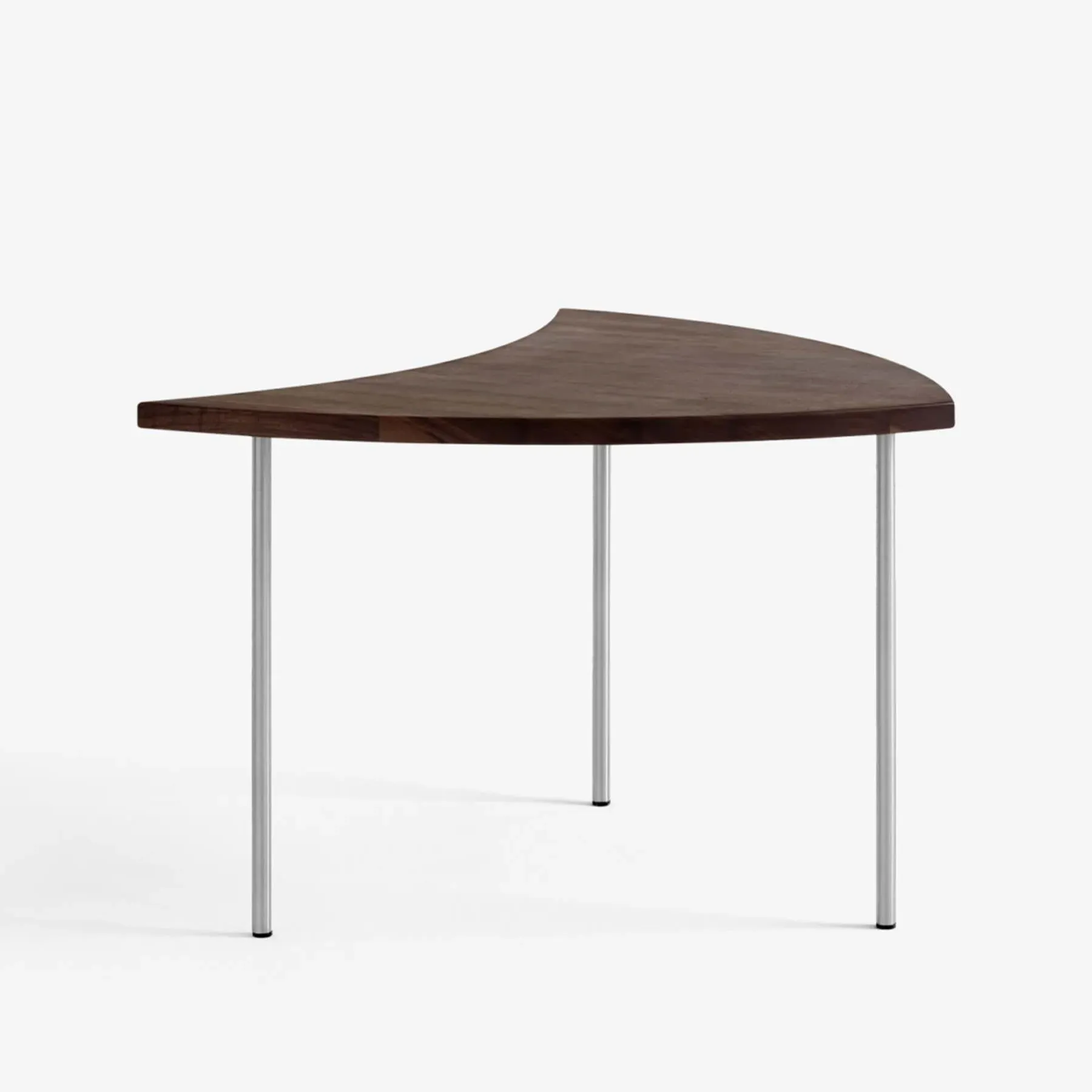 Pinwheel Coffee Table - Walnut, Stainless Steel