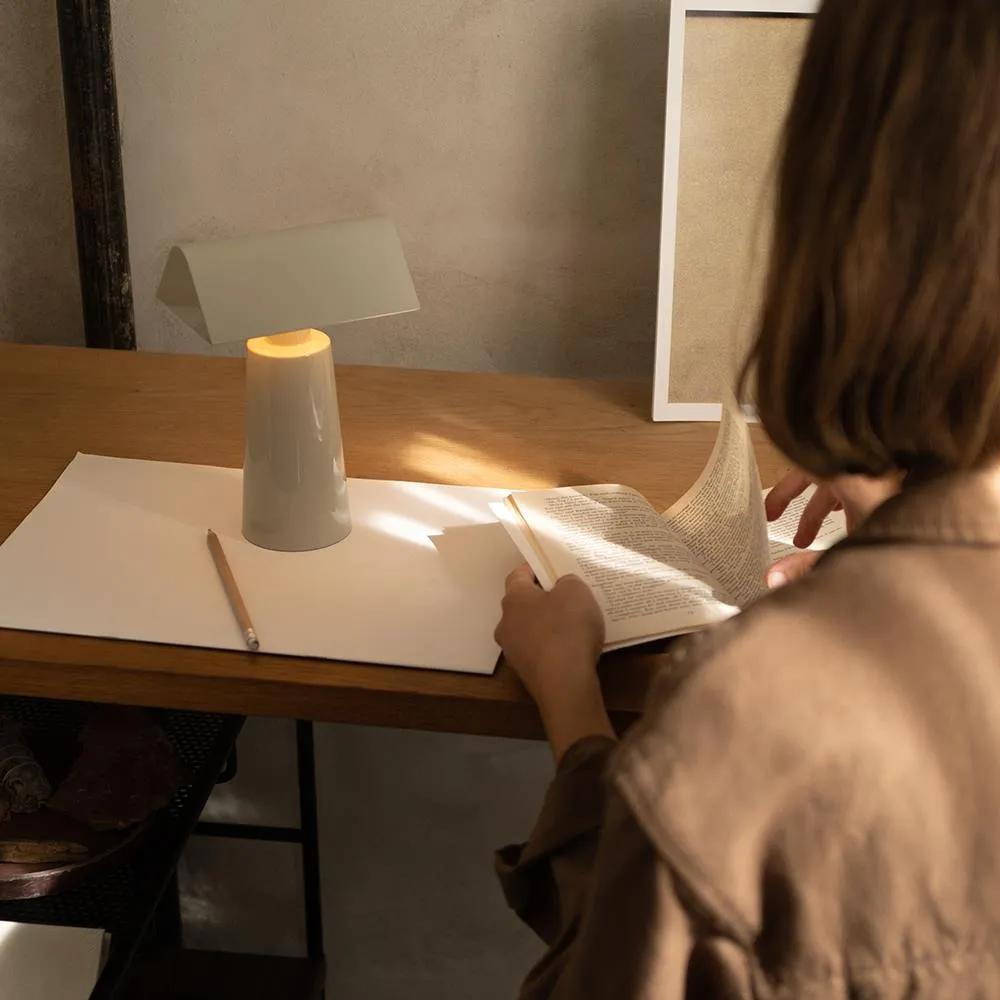 Portable Rechargeable Lamp with Dimmer - Burgundy