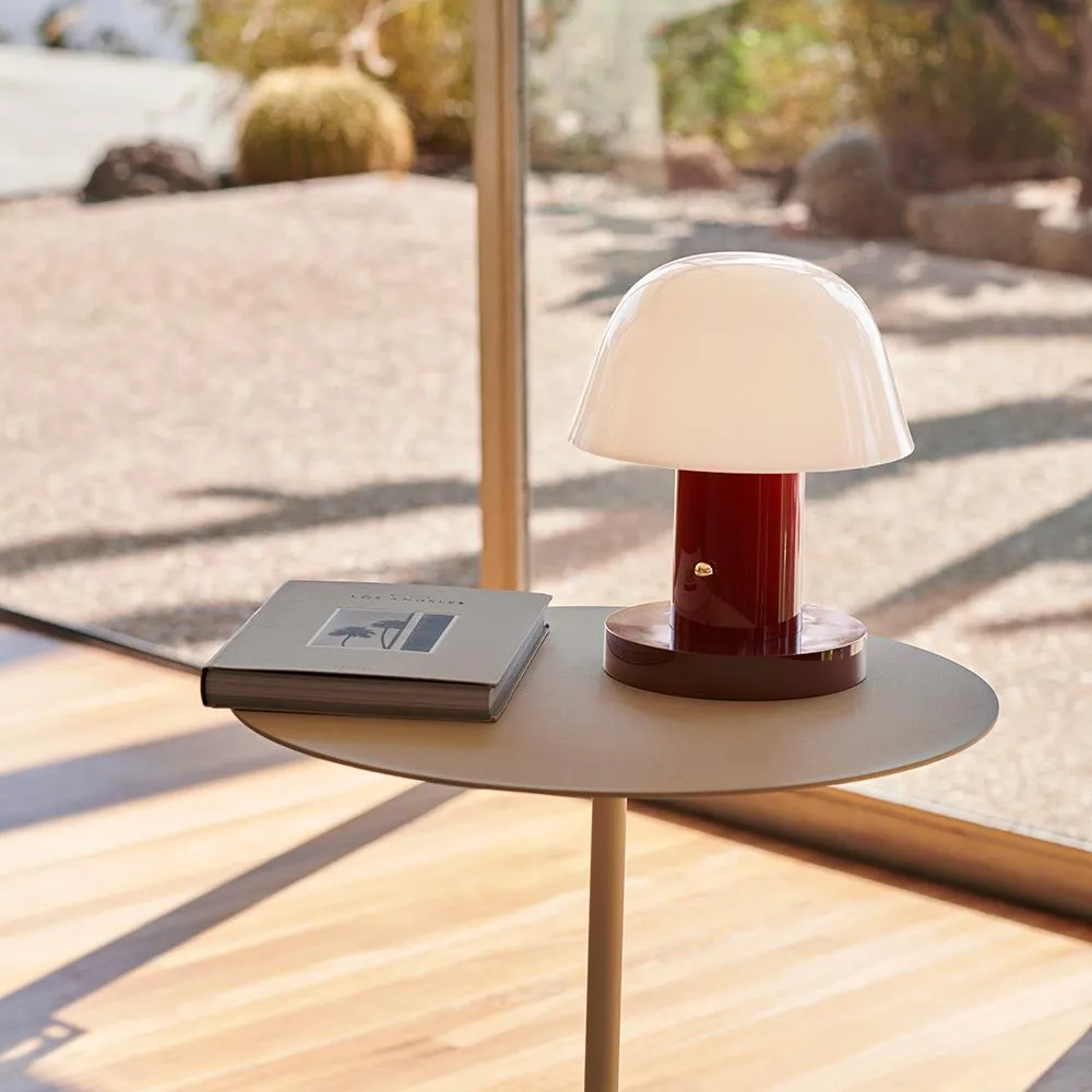 Portable Rechargeable Table Lamp - Rust