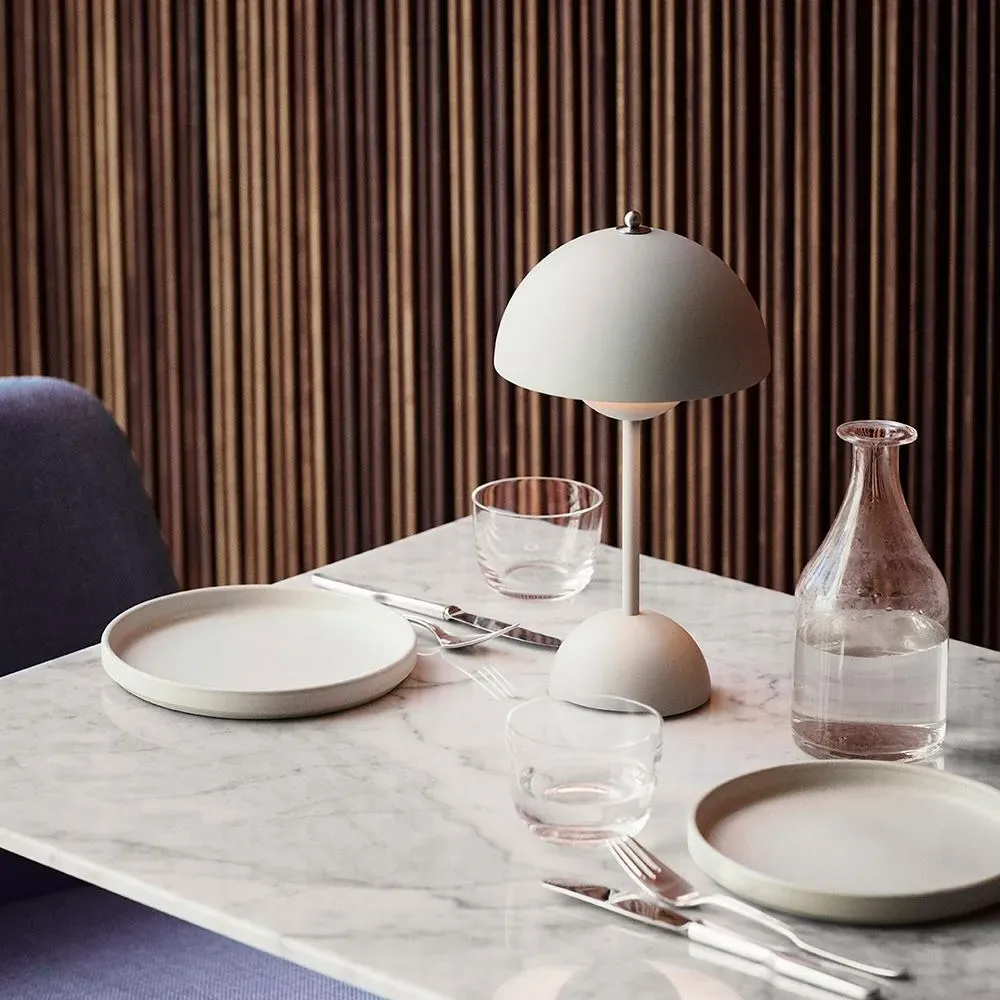 Portable Table Lamp with Touch Dimmer - Chrome