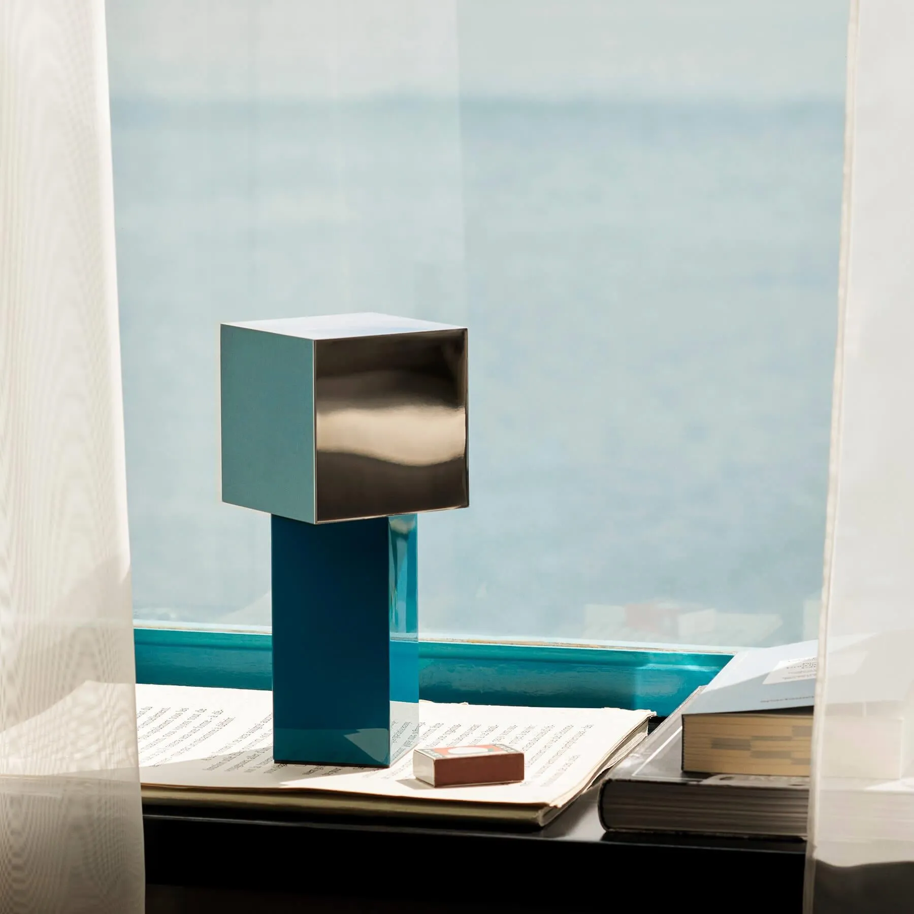 Rechargeable Table Lamp with Pivot Shade - Mint