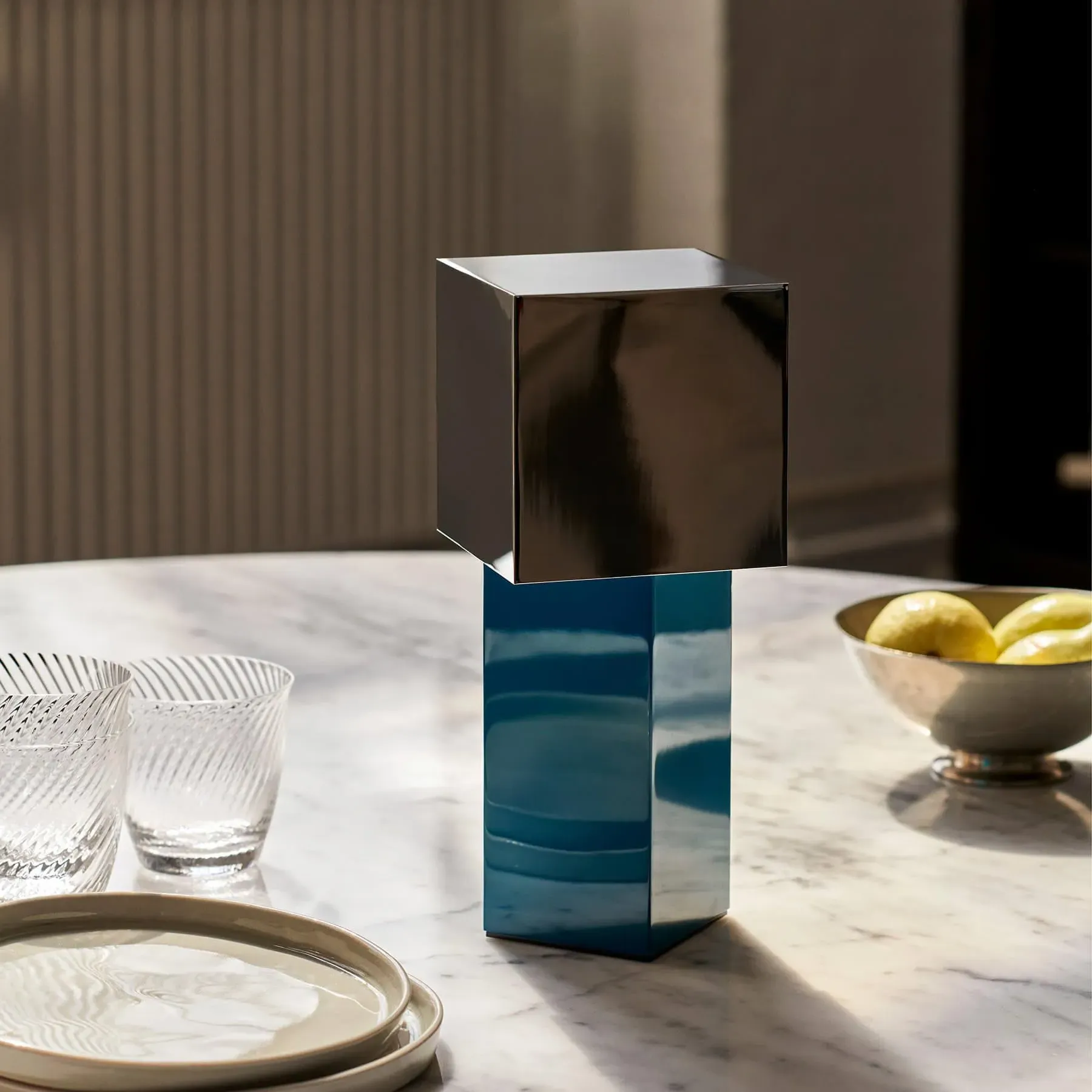 Rechargeable Table Lamp with Pivot Shade - Mint