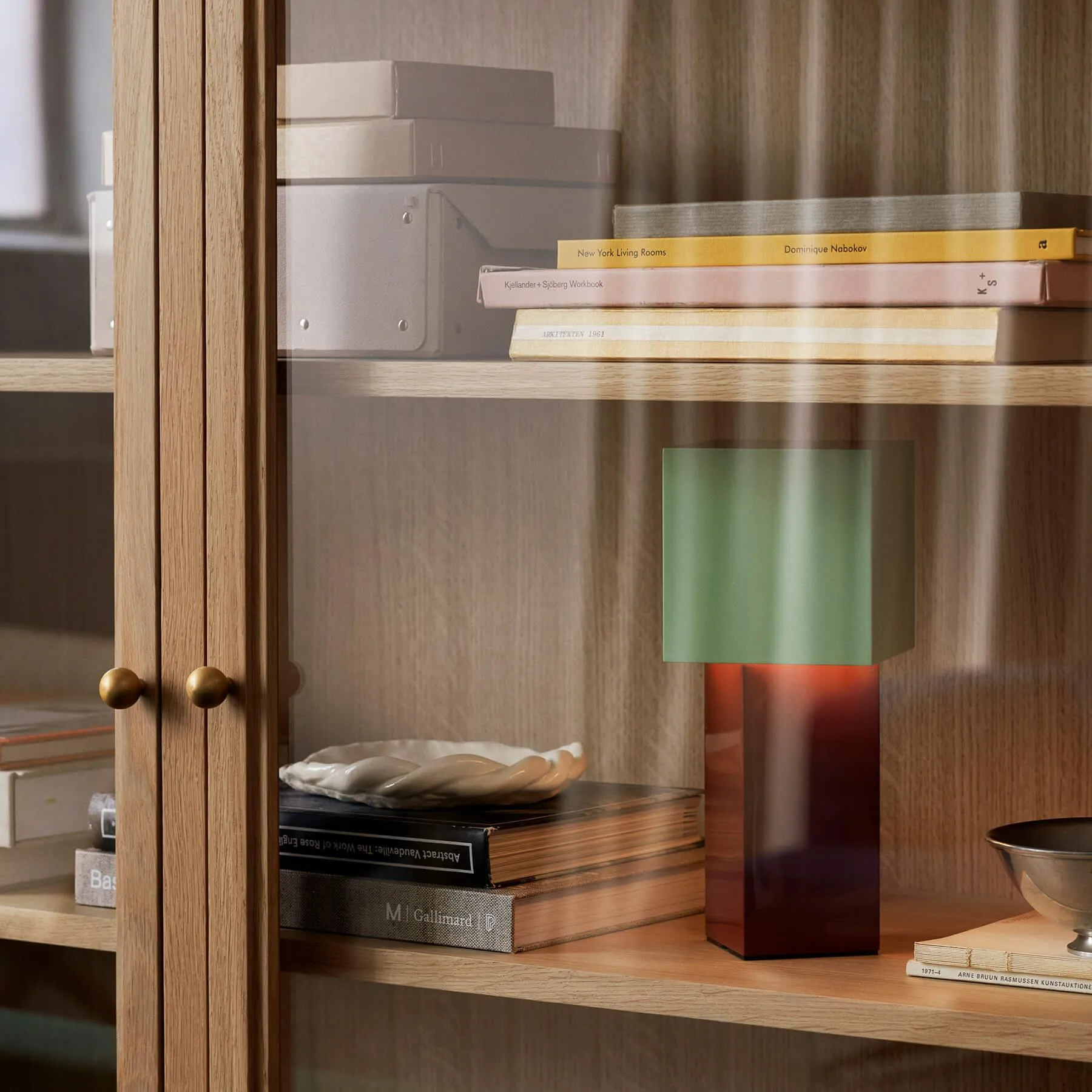 Rechargeable Table Lamp with Pivot Shade - Mint