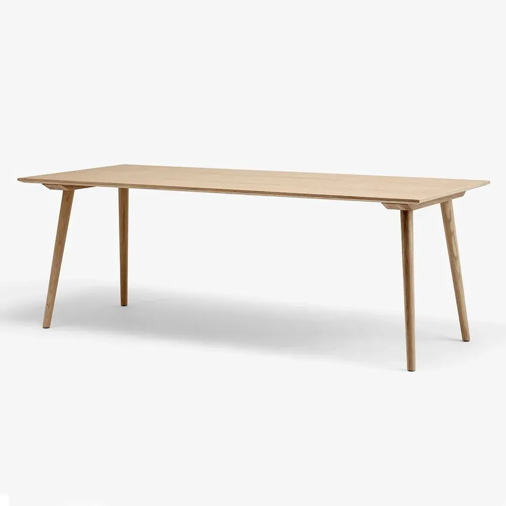 Rectangular Dining Table - Clear Lacquered Oak