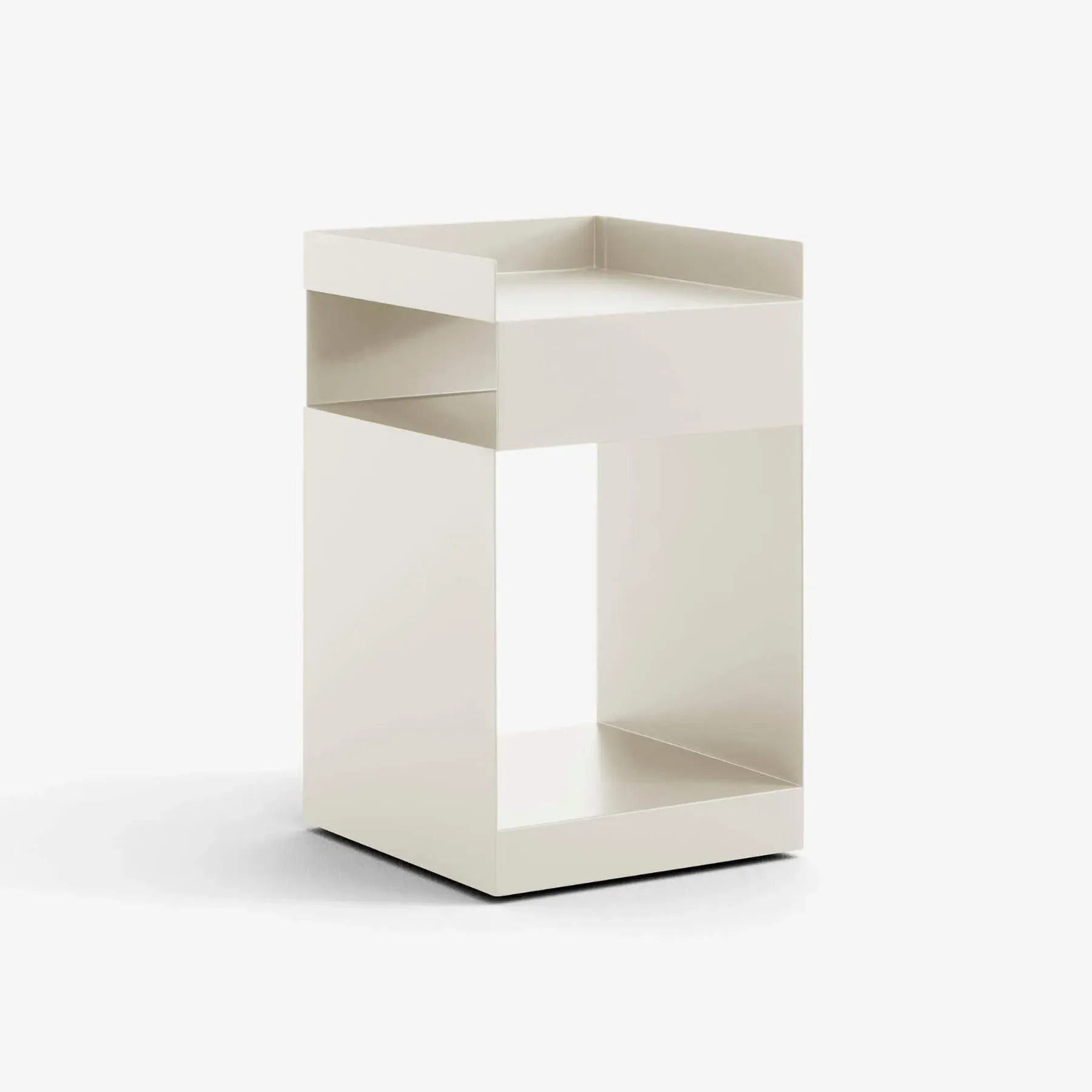 Rotate Side Table with Wheels - Terracotta