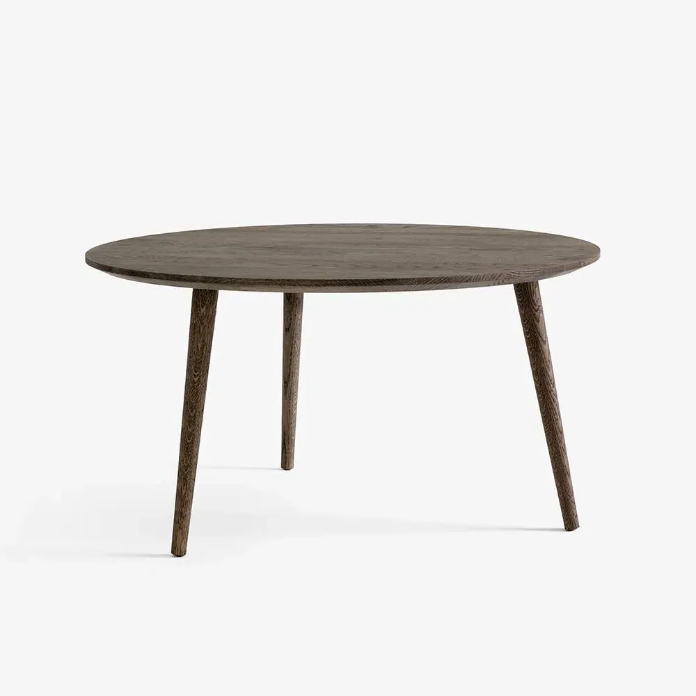 Round Lounge Table - Oak, Oiled Wood