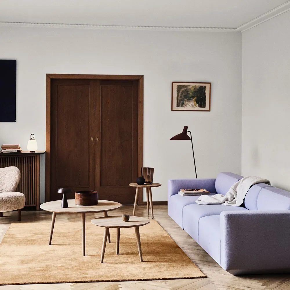 Round Lounge Table - Oak, Oiled Wood