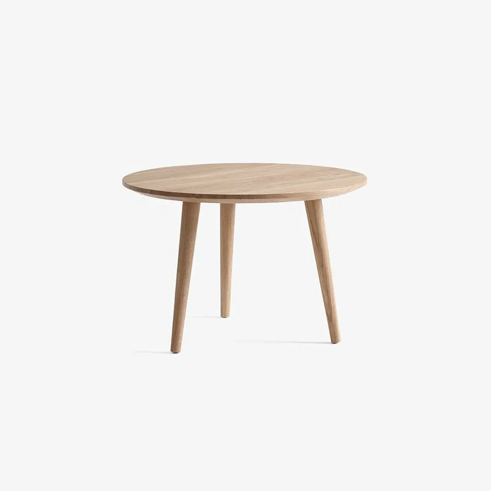 Round Lounge Table - Oak, Oiled Wood