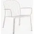 SC100 & SC101 Thorvald Stackable Garden Chair - Ivory White
