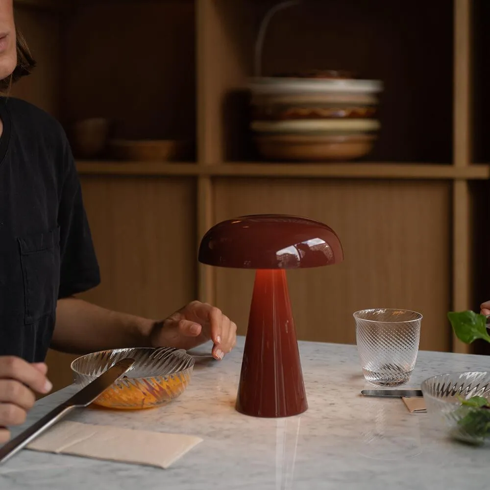 SC53 Como Portable Rechargeable Table Lamp - Red Brown