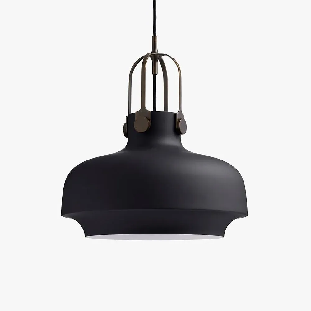 SC7 Pendant Light with Diffuser - Black, Metal