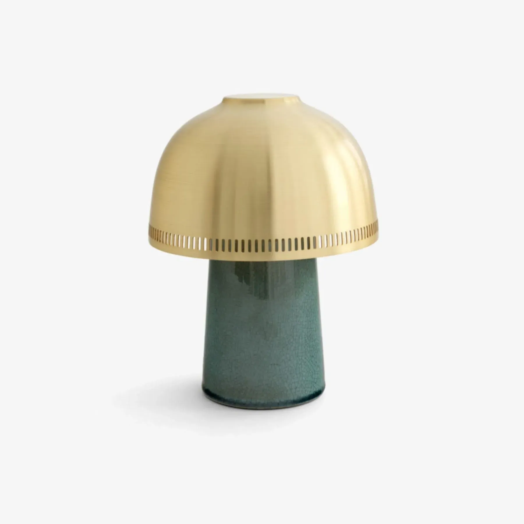 SH8 Raku Portable Table Lamp - Blue Green, Ceramic