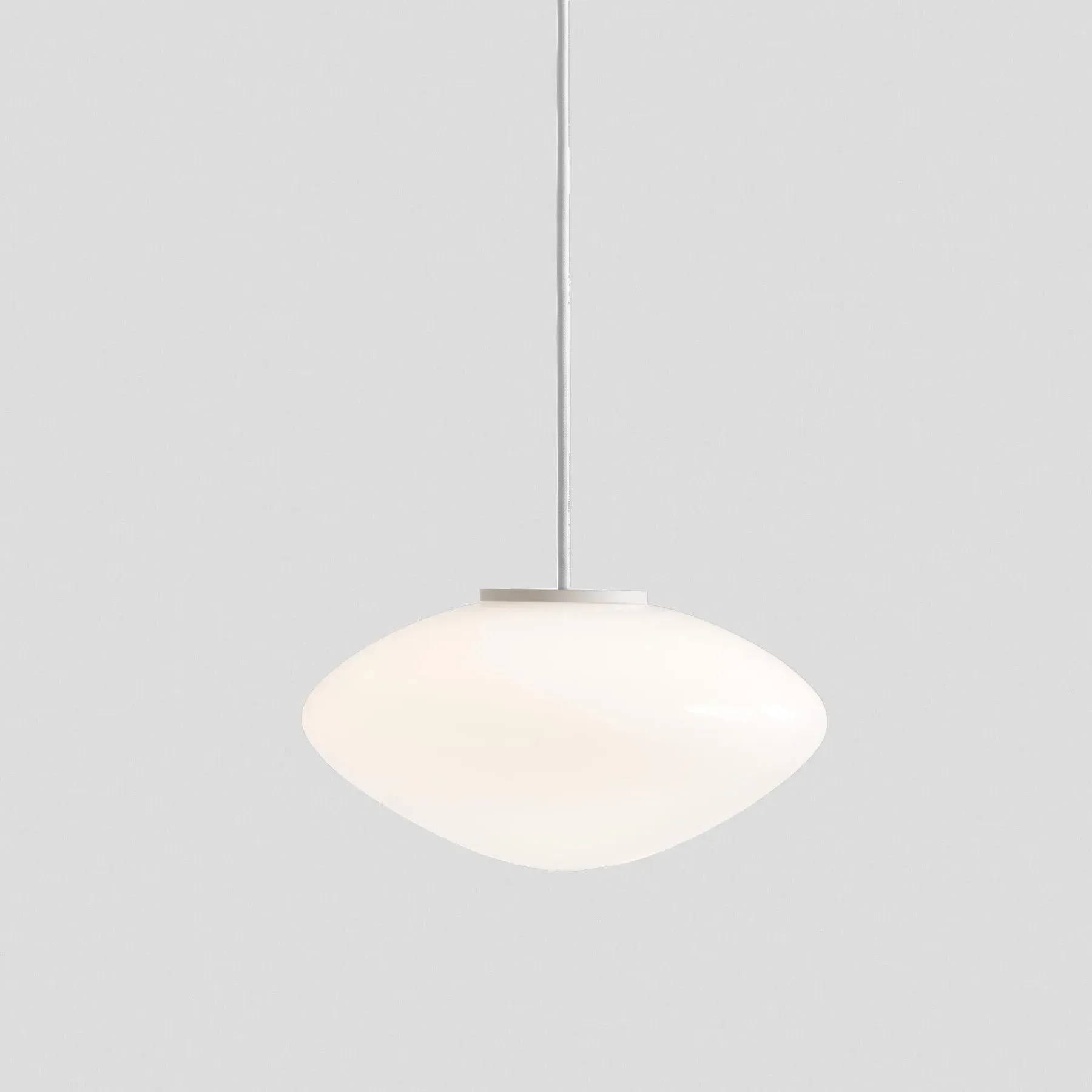 Small Pendant Light - Opal Glass