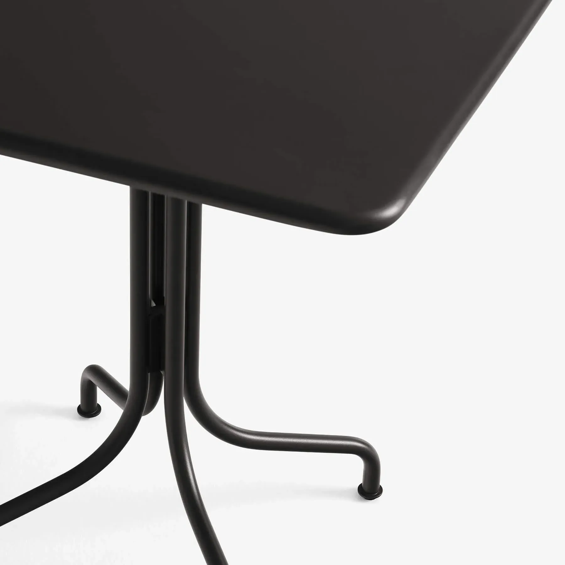 Square Outdoor Table - Warm Black, Steel