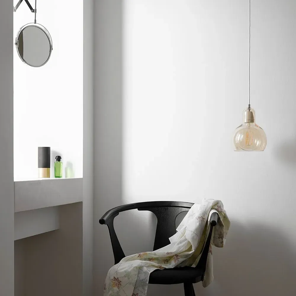 SR2 Megabulb Pendant Light - Silver Glass