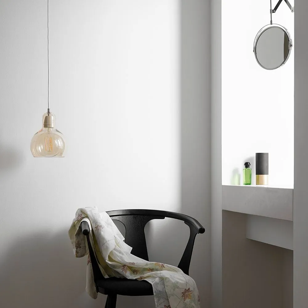 SR2 Megabulb Pendant Light - Silver Glass