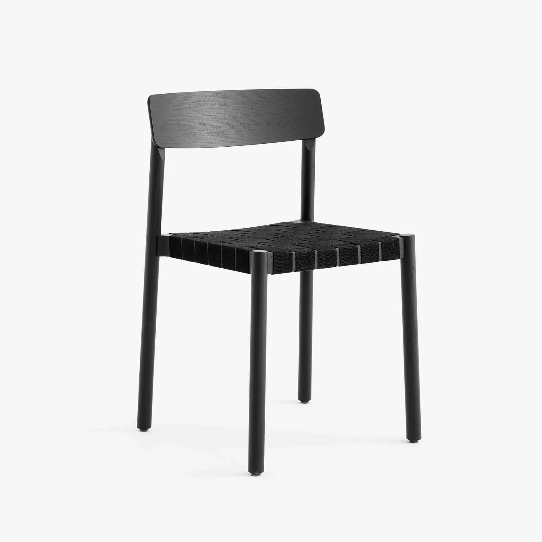Stackable Dining Chair - Black, Linen