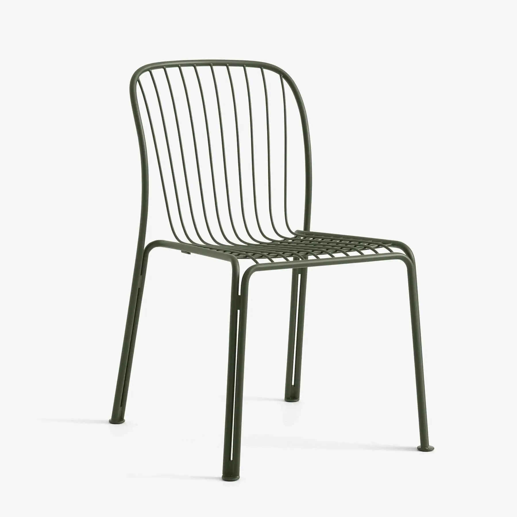 Stackable Outdoor Chair - Green, Steel