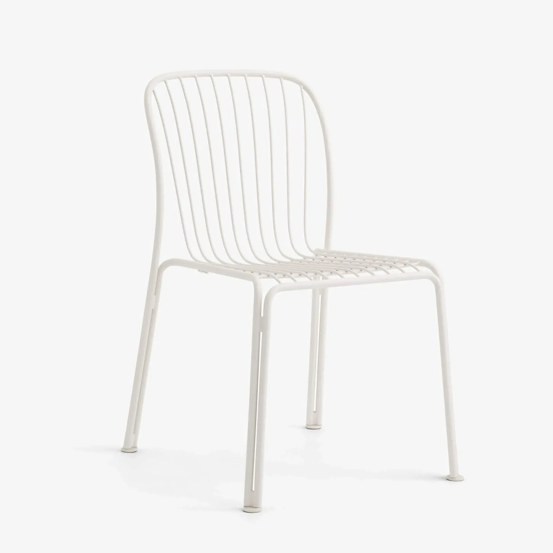 Stackable Outdoor Chair - Ivory White, Steel