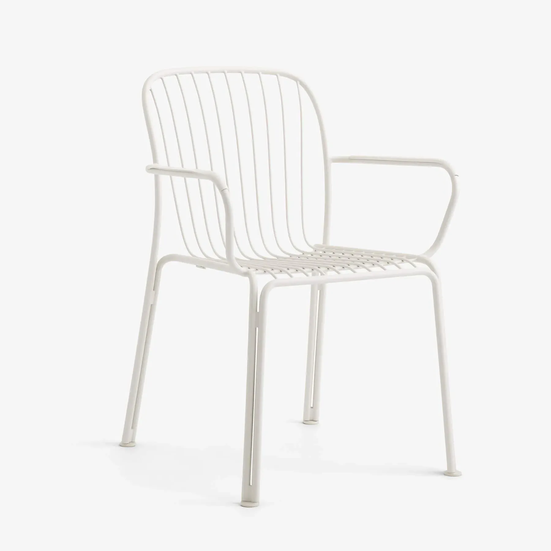 Stackable Outdoor Chair - Ivory White, Steel