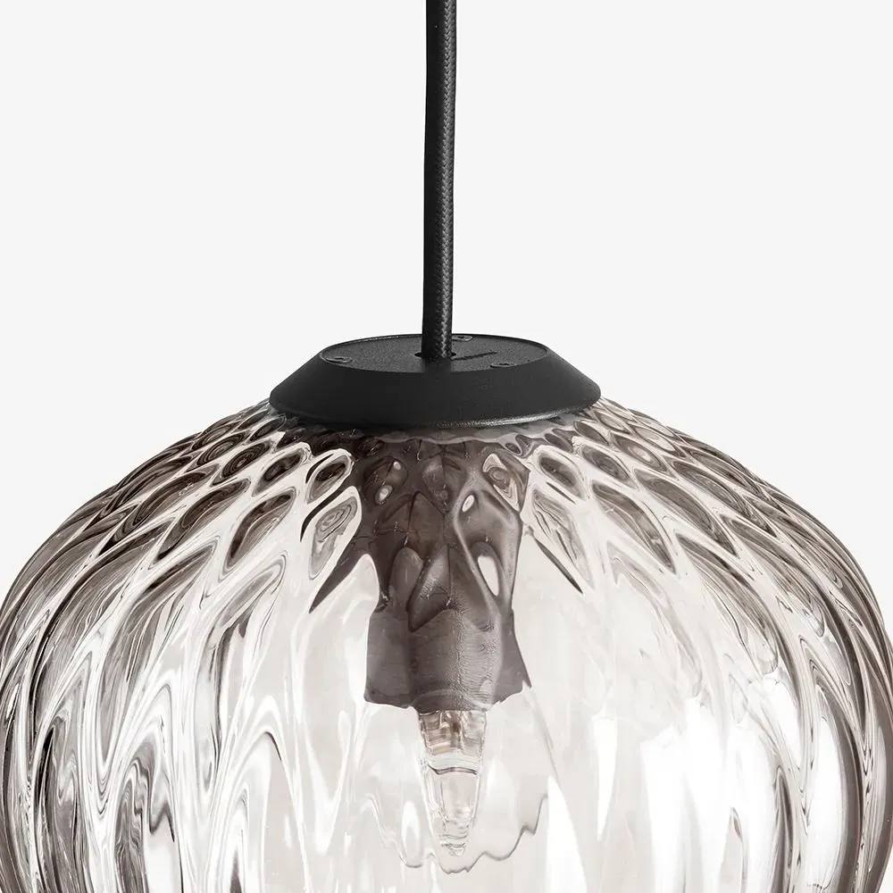 SW3 & SW4 Blown Large Pendant Light - Silver, Glass