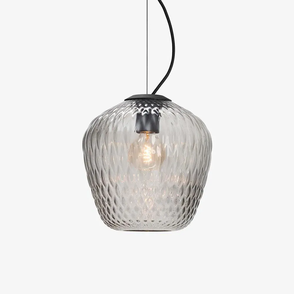 SW3 & SW4 Blown Large Pendant Light - Silver, Glass