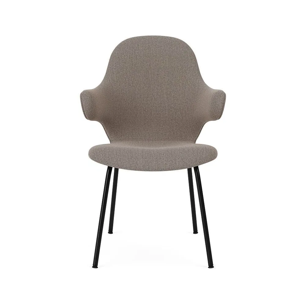Swivel Dining Chair with Arms - Black, Re-Wool