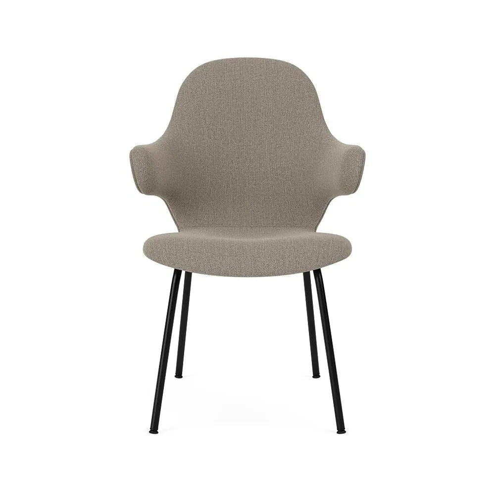 Swivel Dining Chair with Arms - Black, Re-Wool