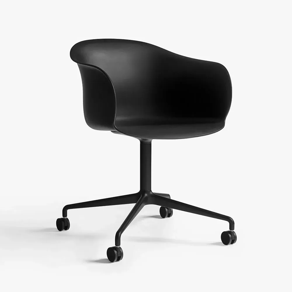 Swivel Office Chair with Castors - Beige