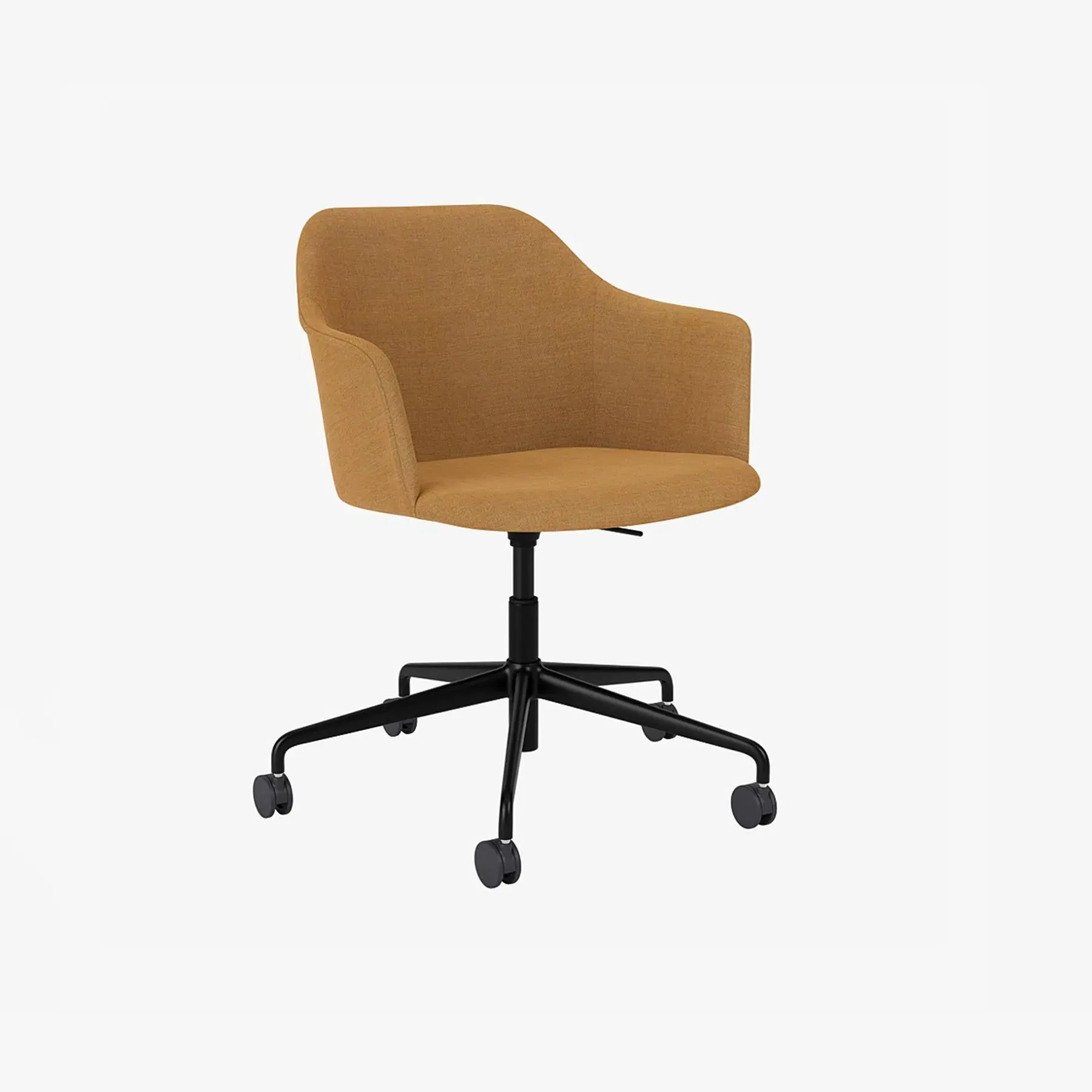 Swivel Office Chair with Castors - Black image