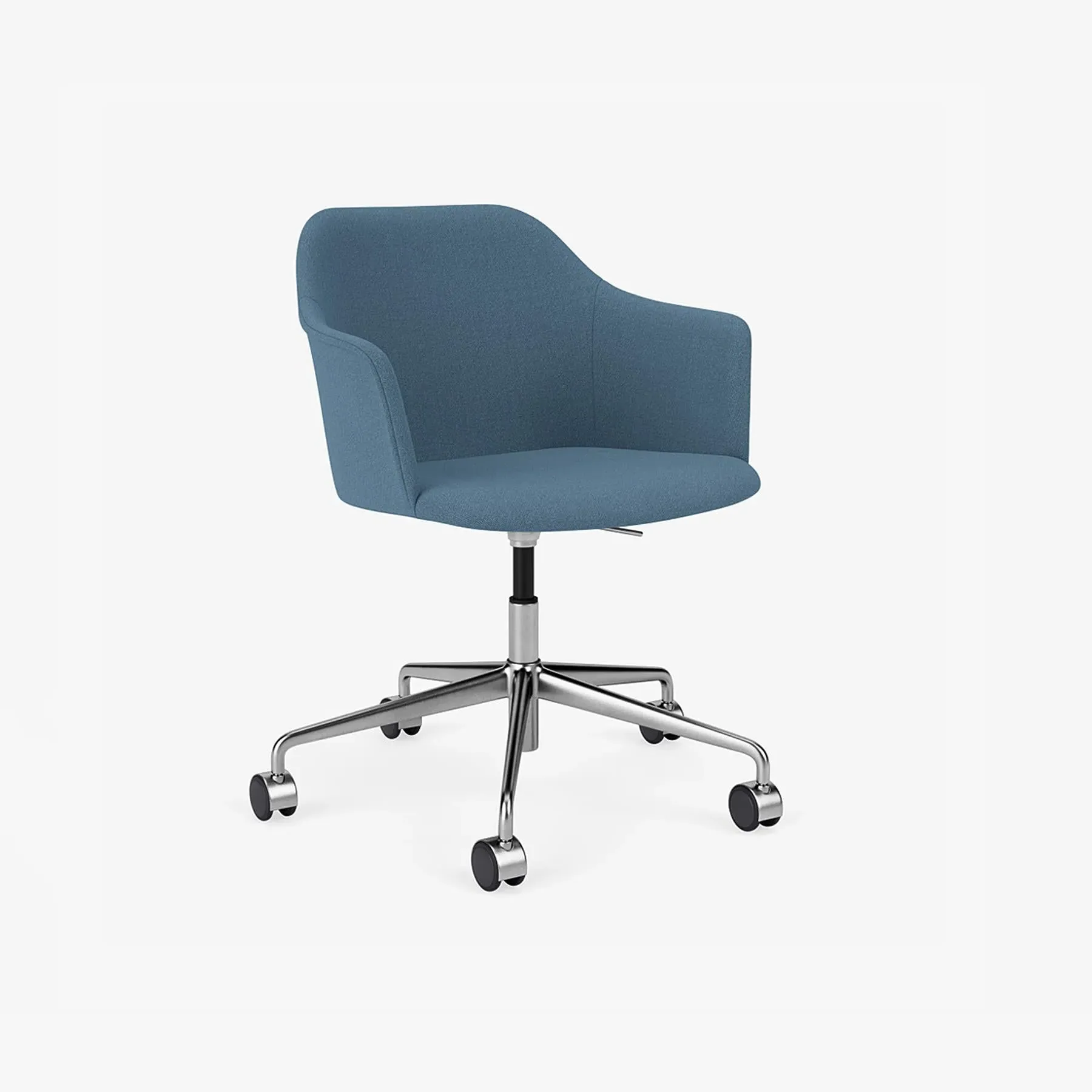 Swivel Office Chair with Castors - Fabric