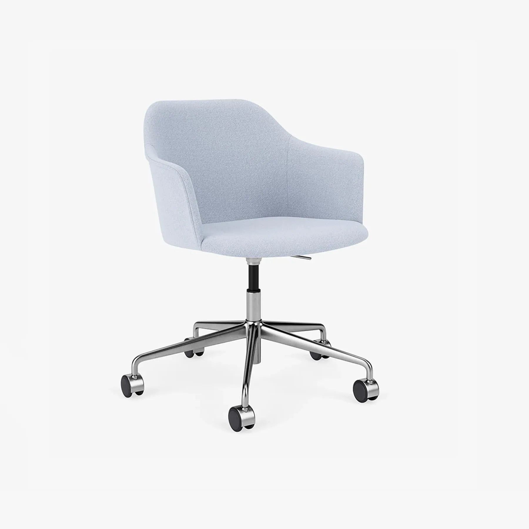 Swivel Office Chair with Castors - Fabric