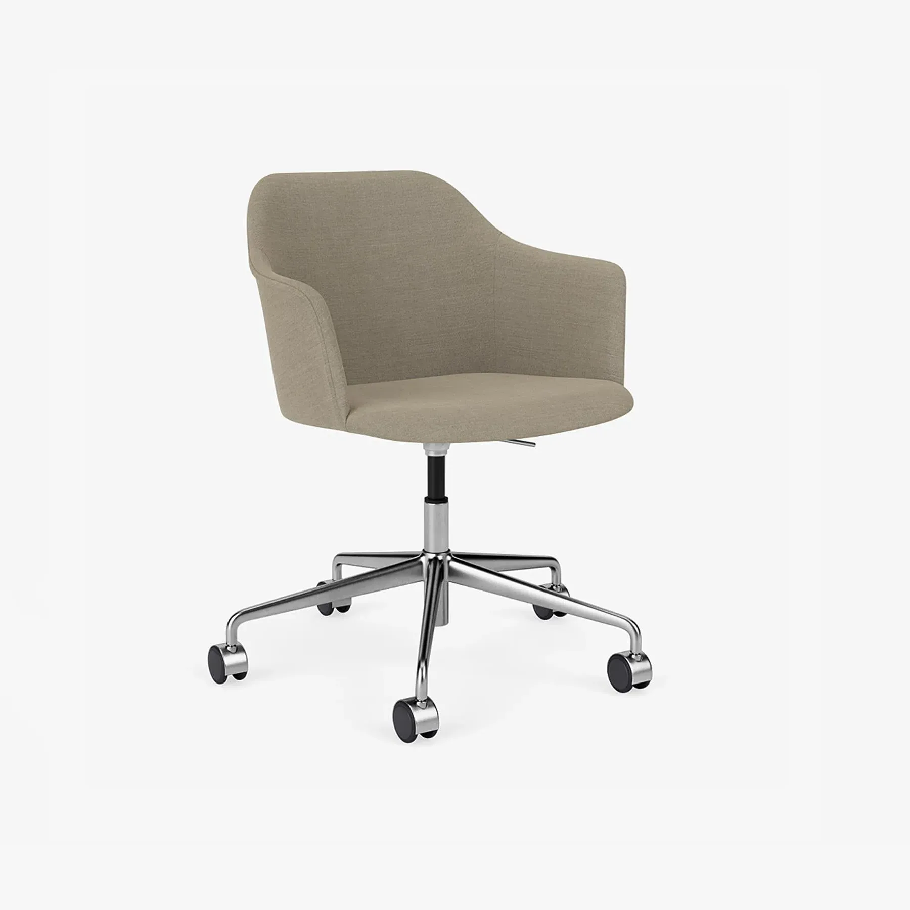 Swivel Office Chair with Castors - Fabric