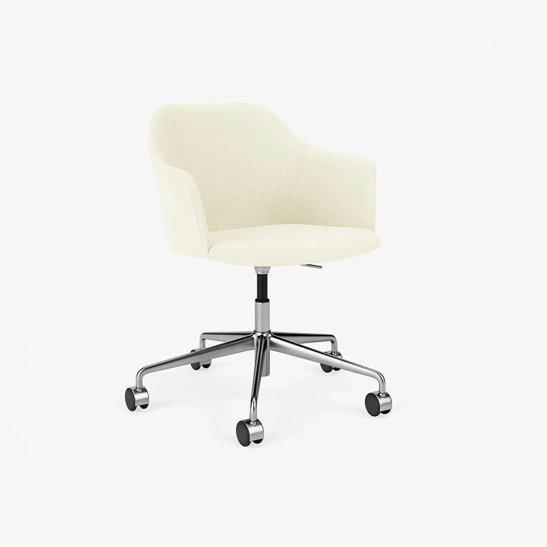 Swivel Office Chair with Castors - Fabric