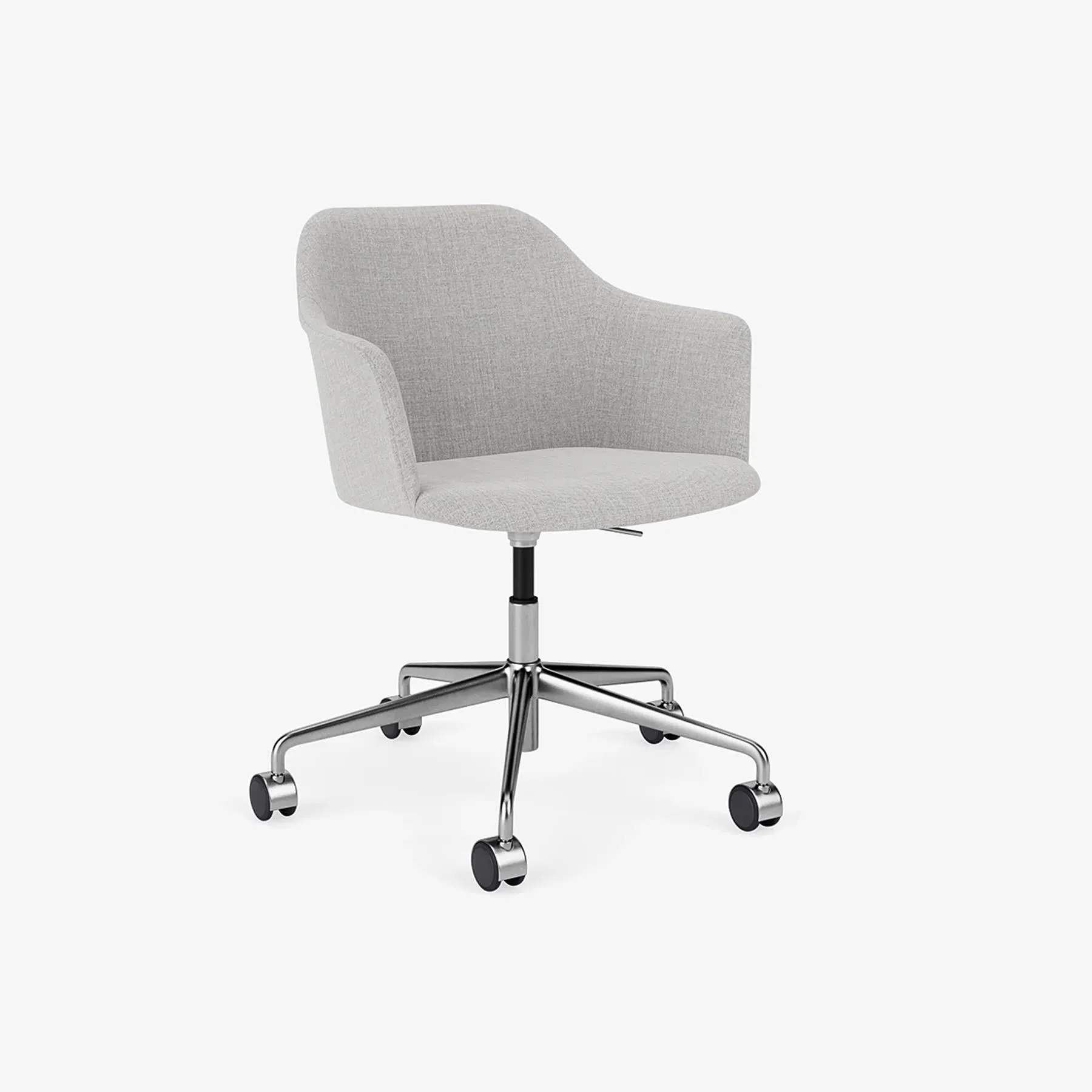 Swivel Office Chair with Castors - Fabric