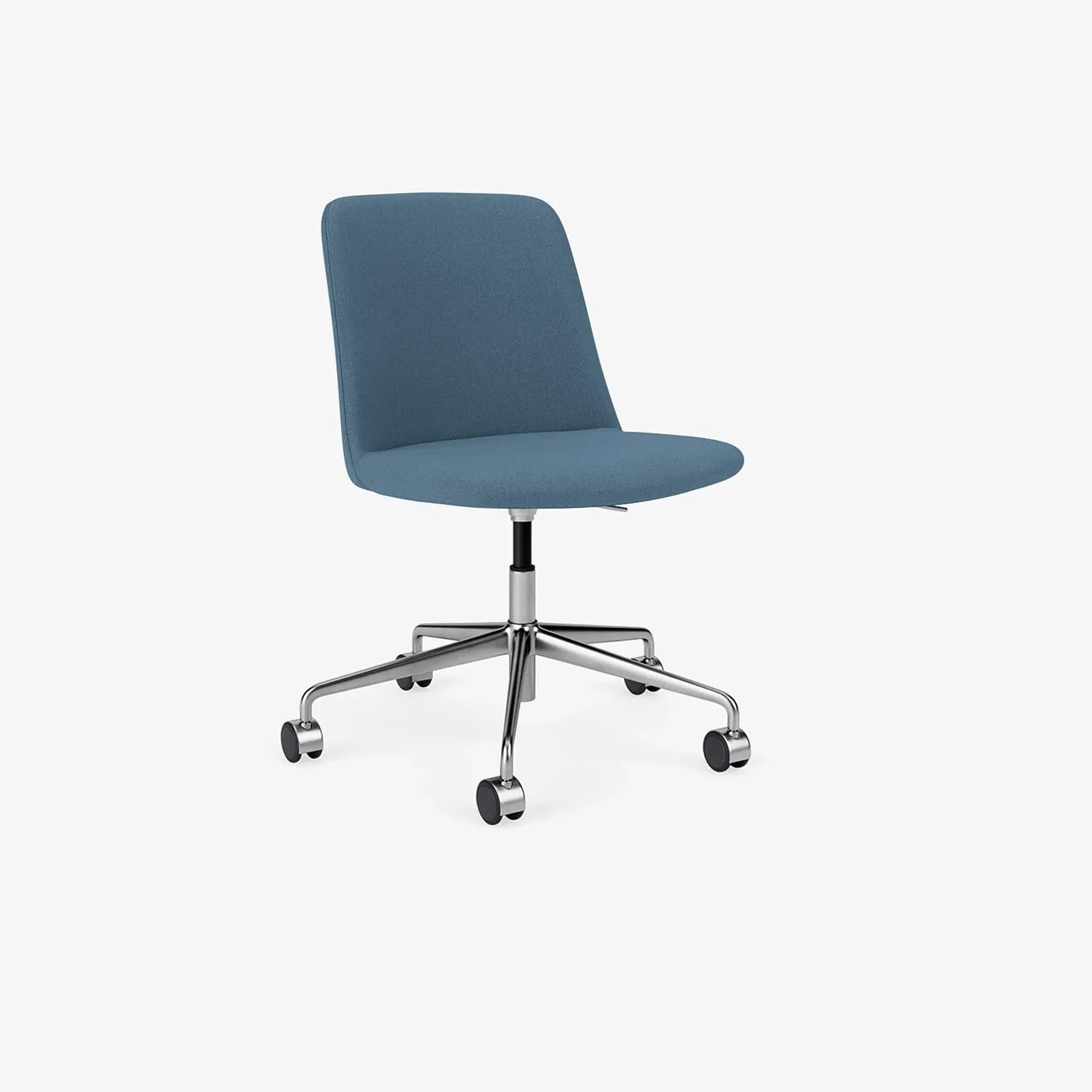 Swivel Office Chair with Gas Lift - Aluminium