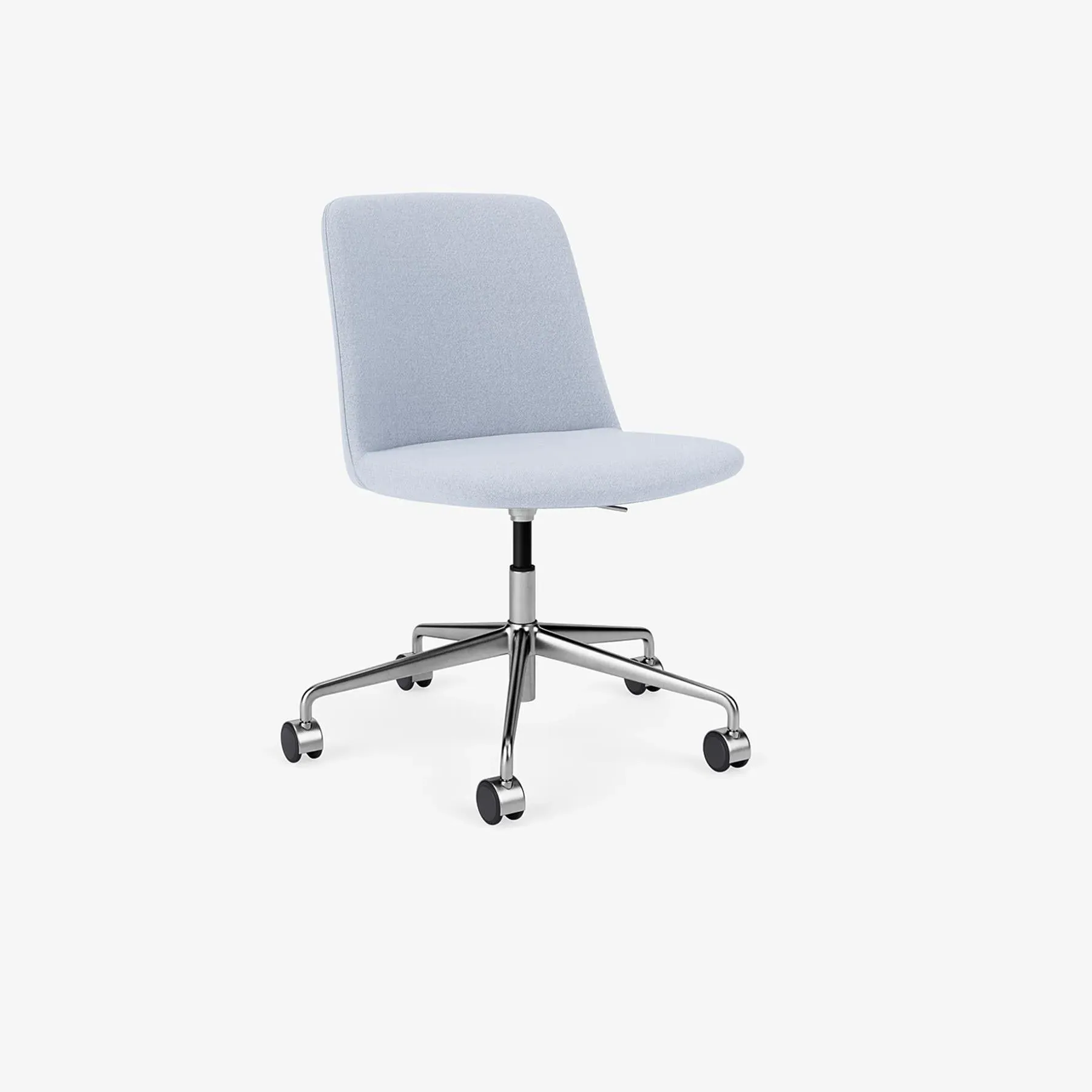 Swivel Office Chair with Gas Lift - Aluminium