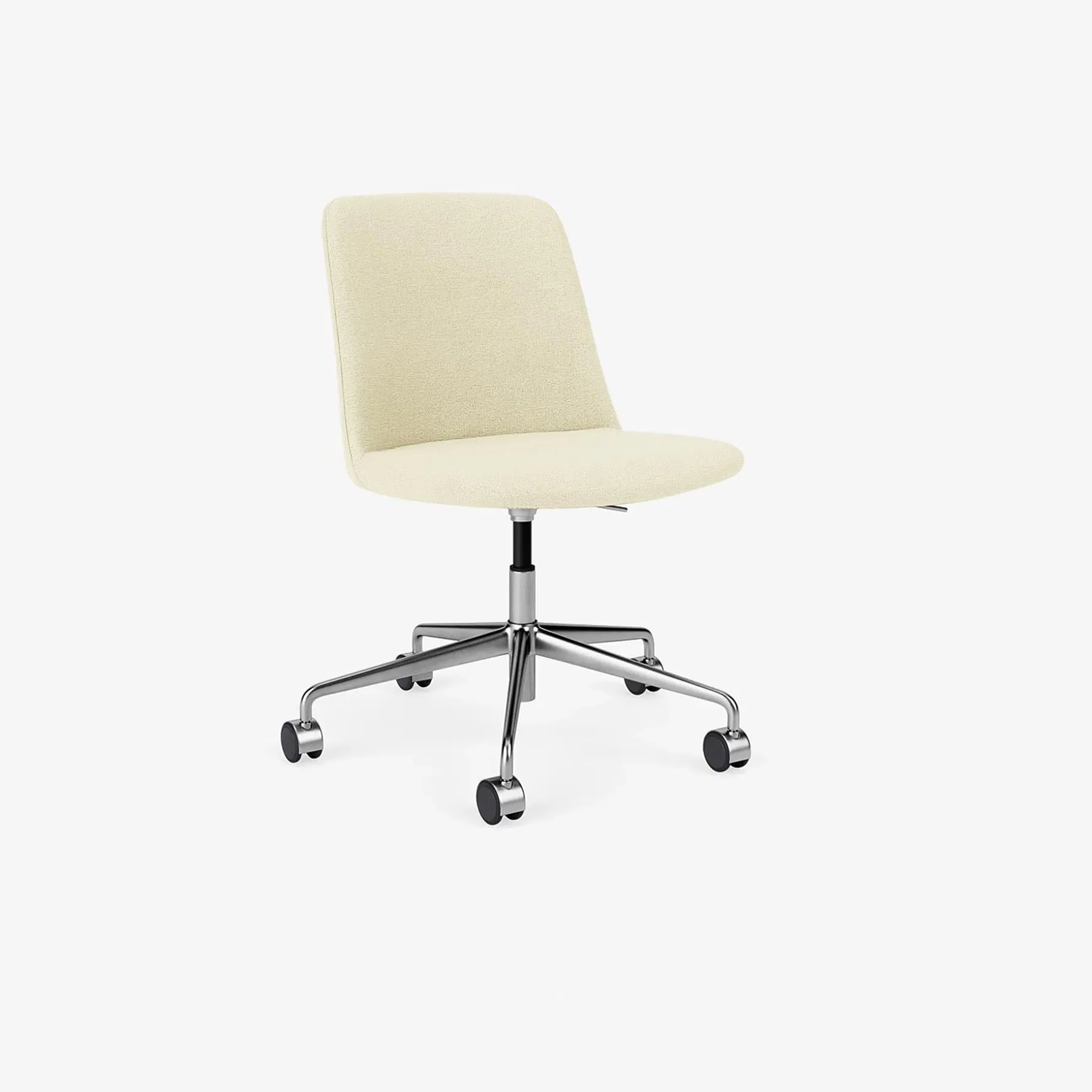Swivel Office Chair with Gas Lift - Aluminium