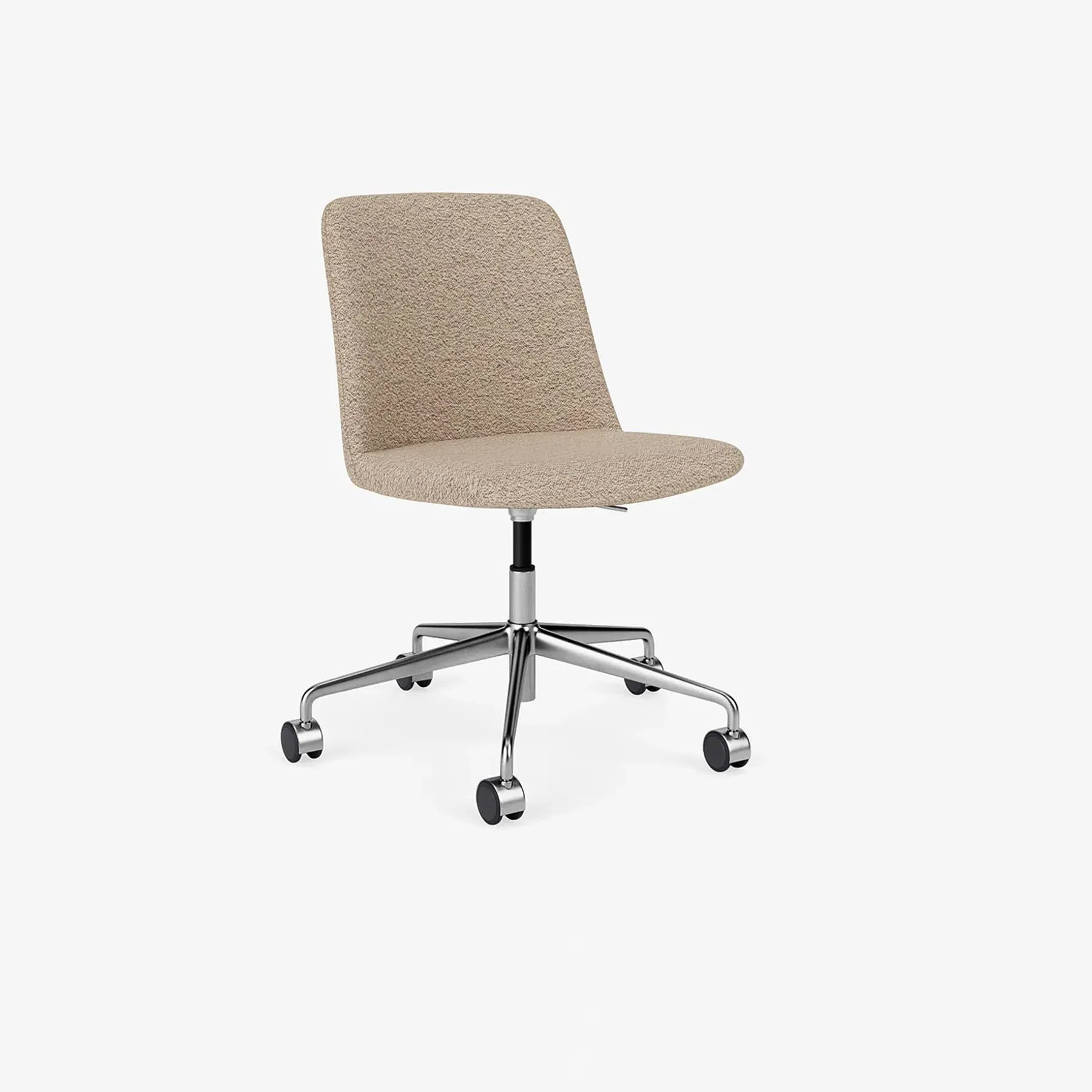 Swivel Office Chair with Gas Lift - Aluminium