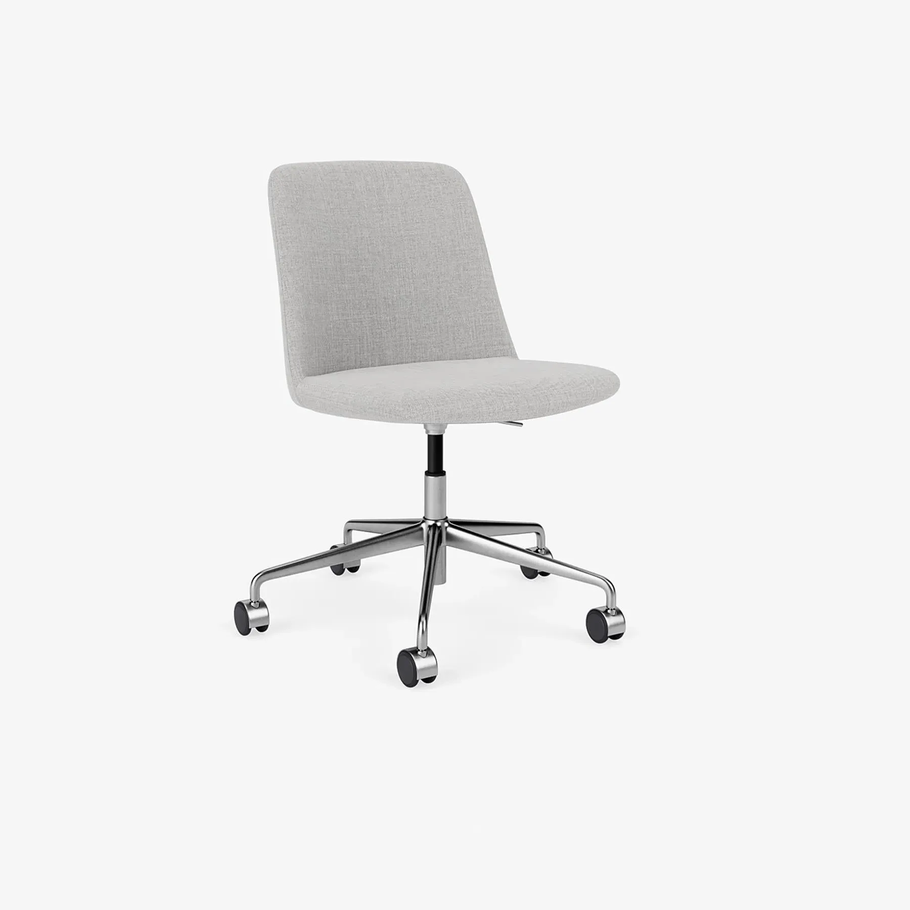Swivel Office Chair with Gas Lift - Aluminium image