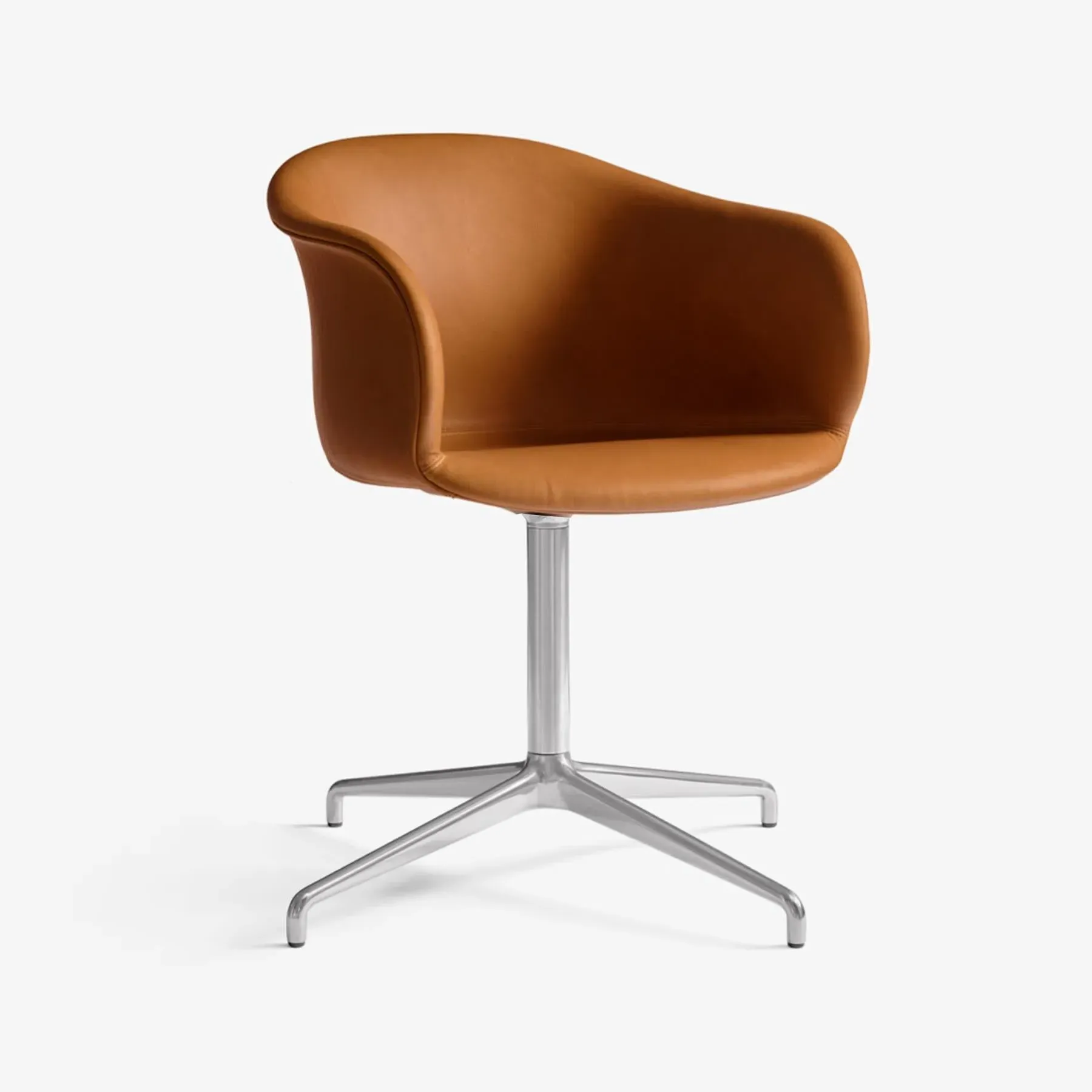 Swivel Office Chair with Upholstery - Silk, Fabric