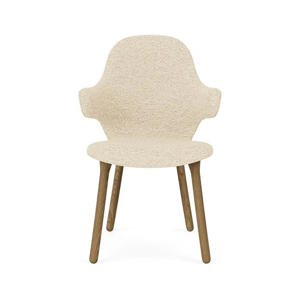 Upholstered Dining Chair with Swivel - Oak image
