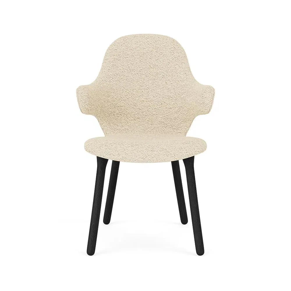 Upholstered Dining Chair with Swivel - Oak image