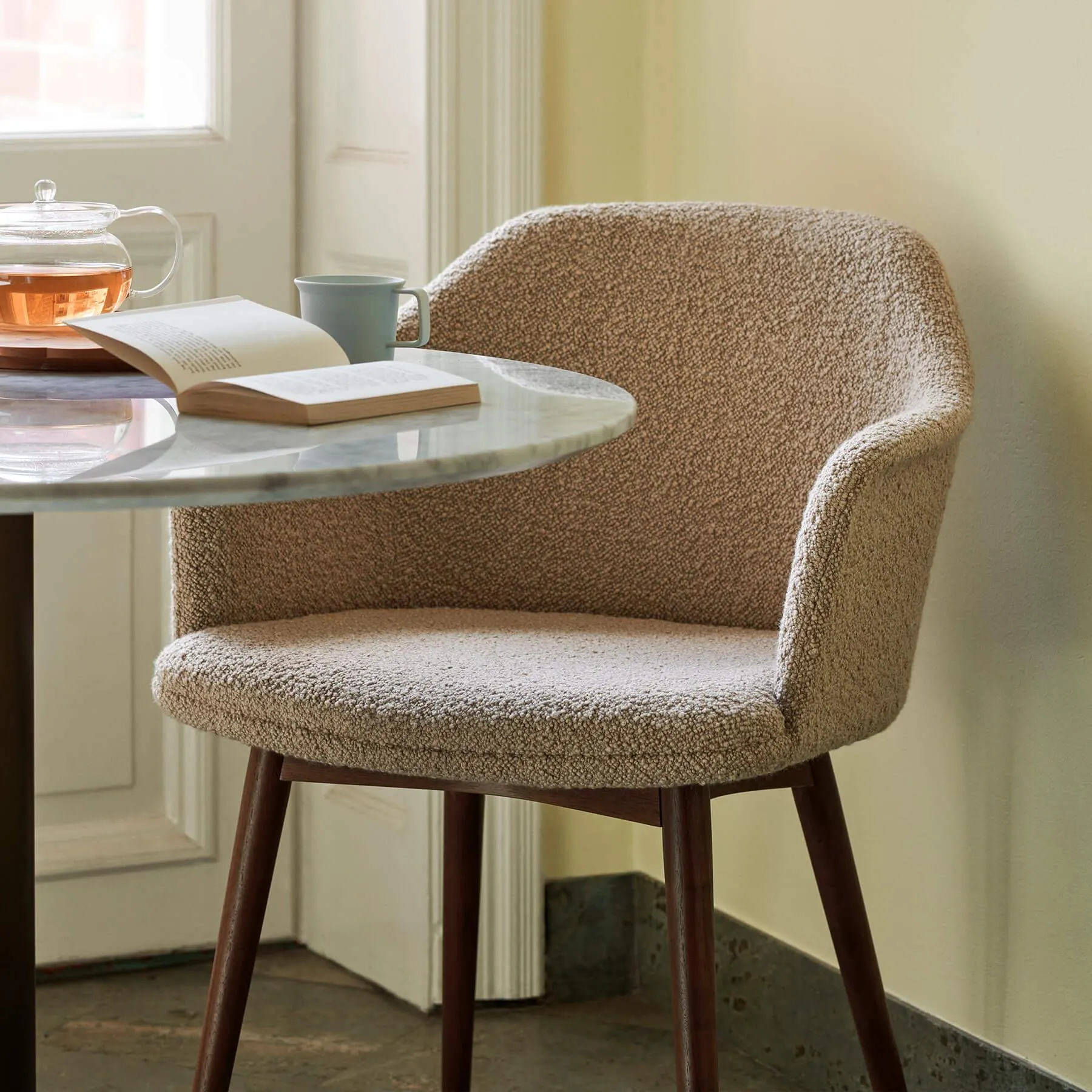 Upholstered Office Chair - Hallingdal, Walnut