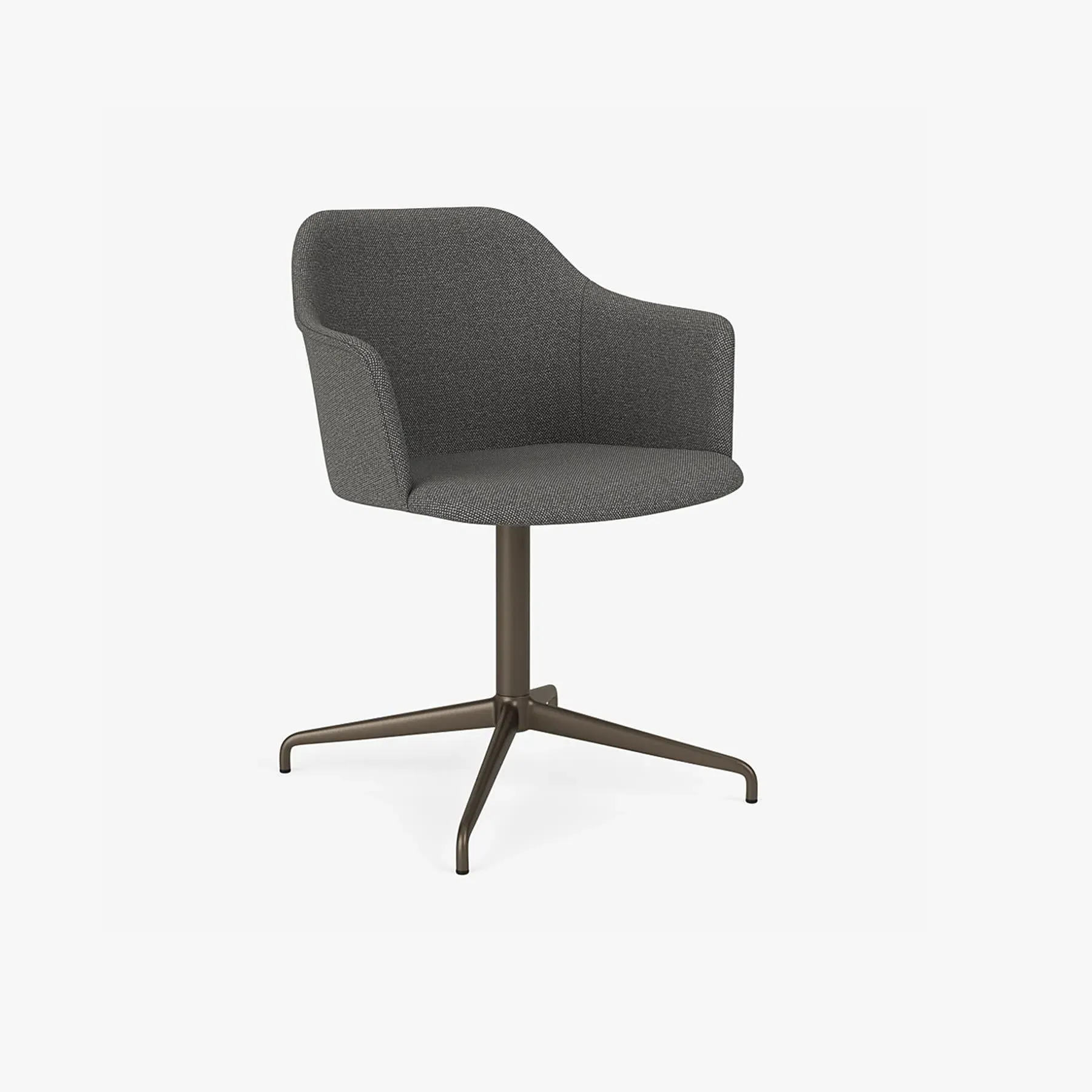Upholstered Office Chair with Arms - Fabric