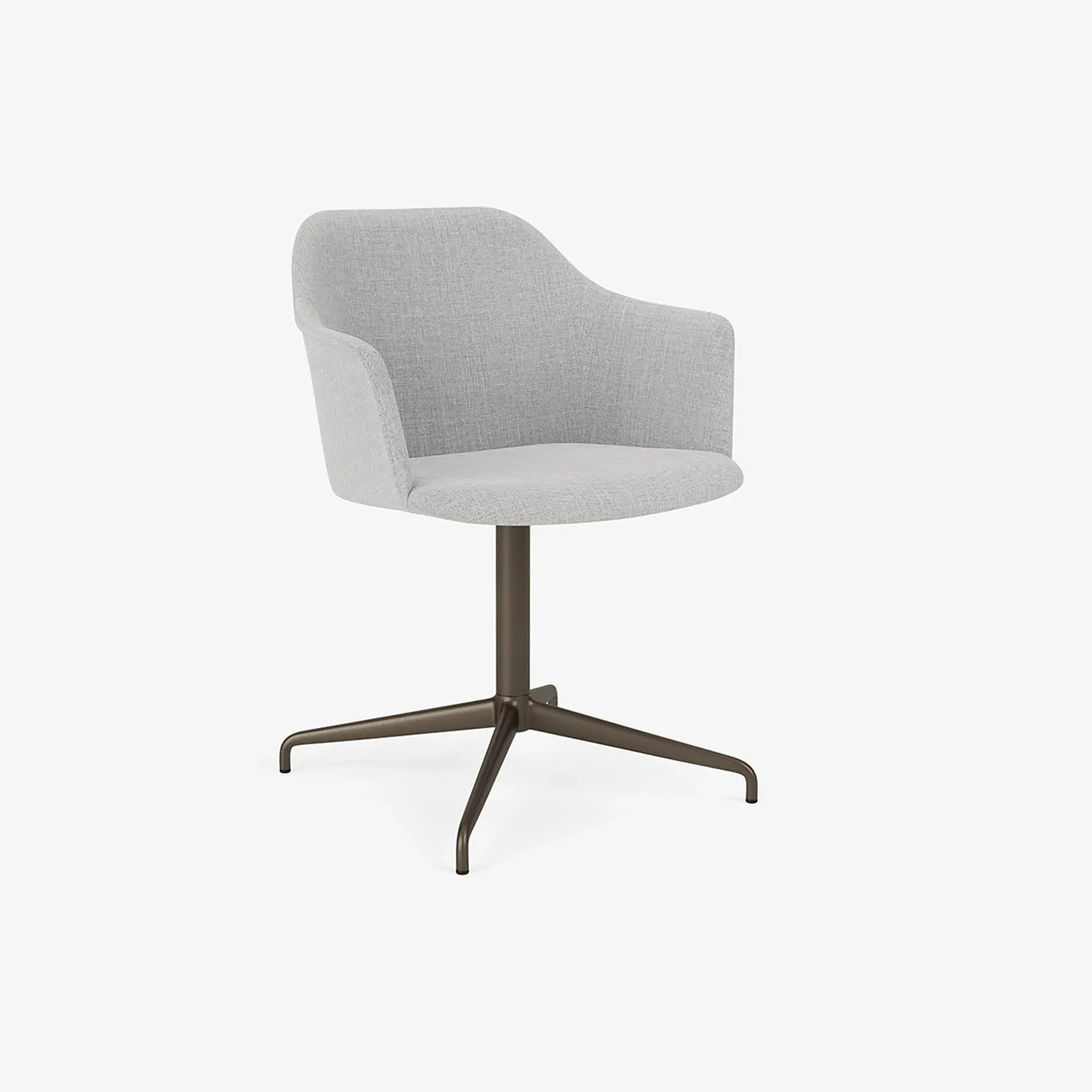 Upholstered Office Chair with Arms - Fabric image