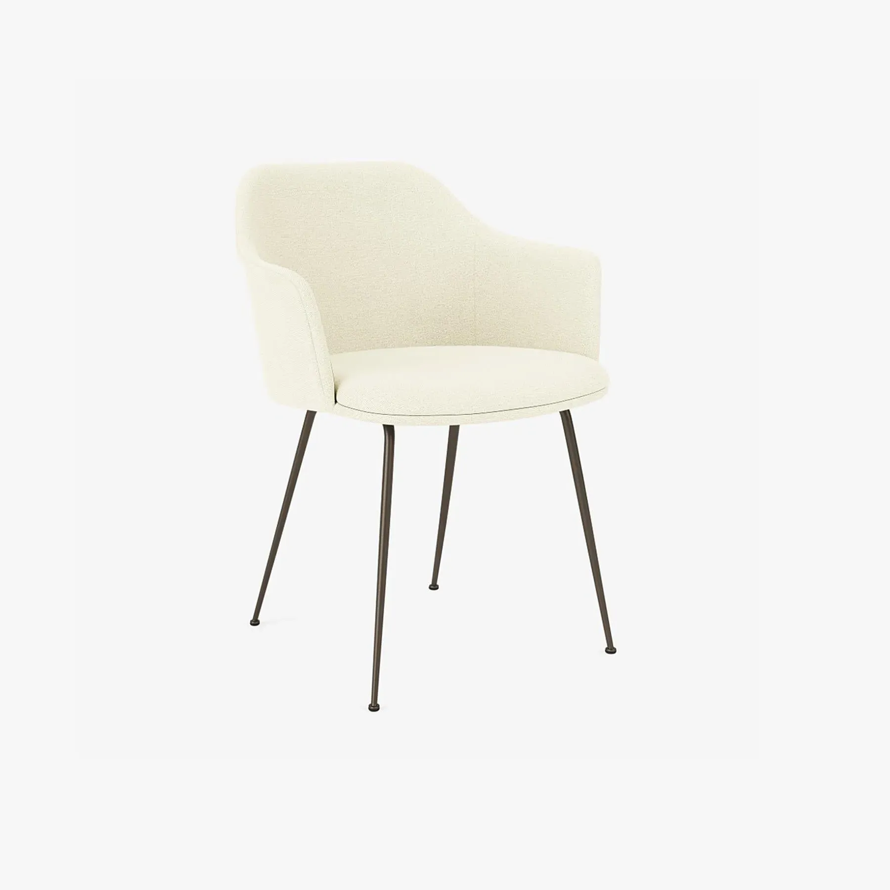 Upholstered Office Chair with Bronzed Base - Fabric