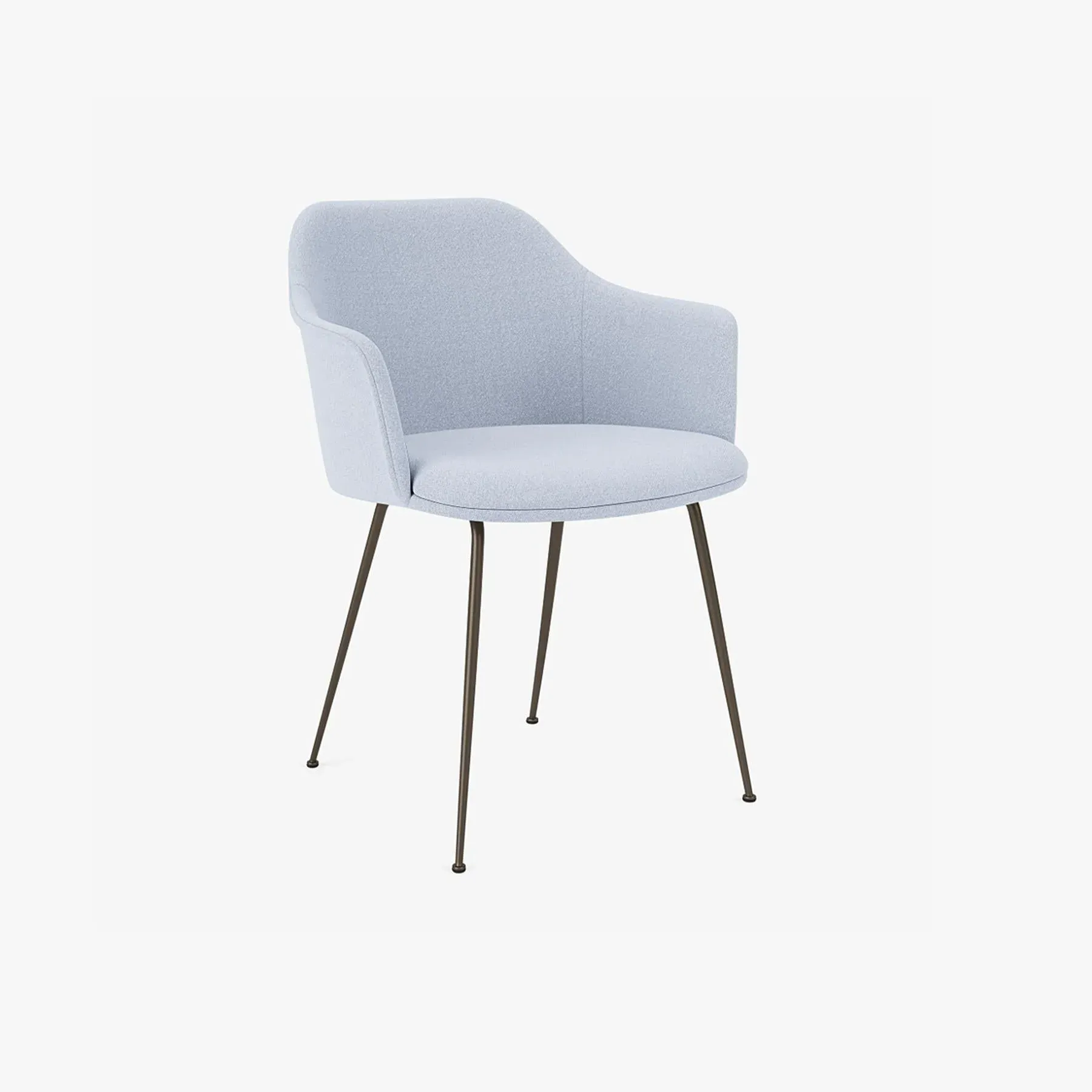 Upholstered Office Chair with Bronzed Base - Fabric